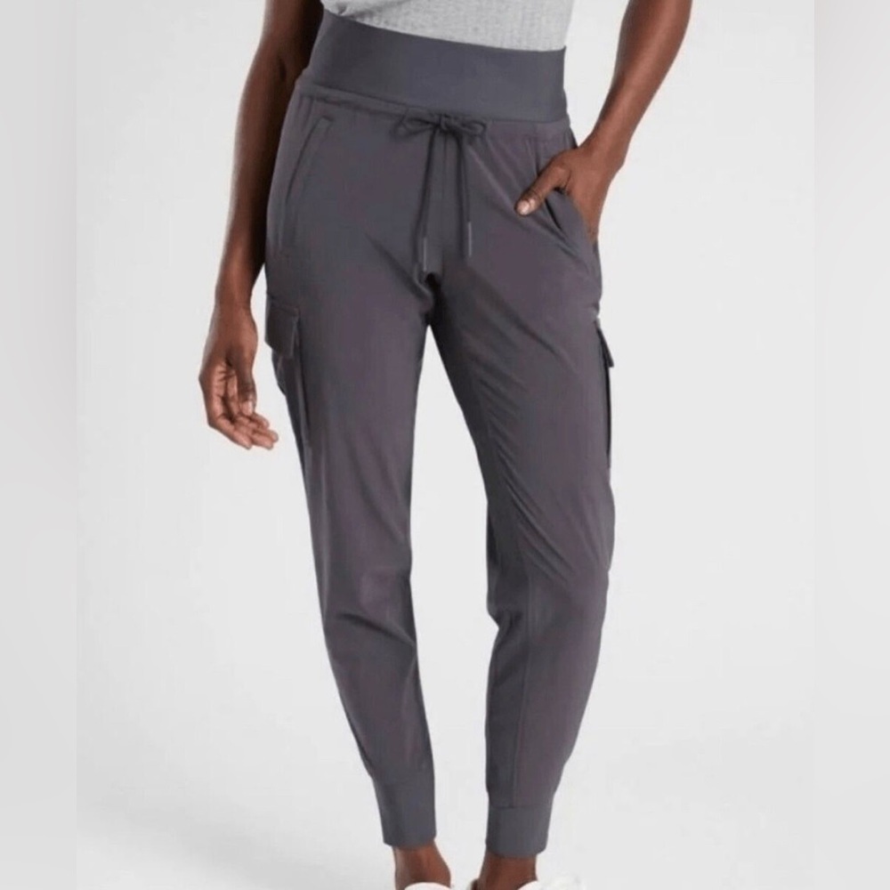 Athleta super soft cargo joggers women’s grey pants Sz small - Picture 1 of 4